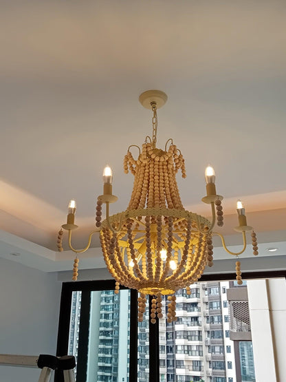 Regas Modern Chandelier - Adjustable Height, Elegant Crystal Accents