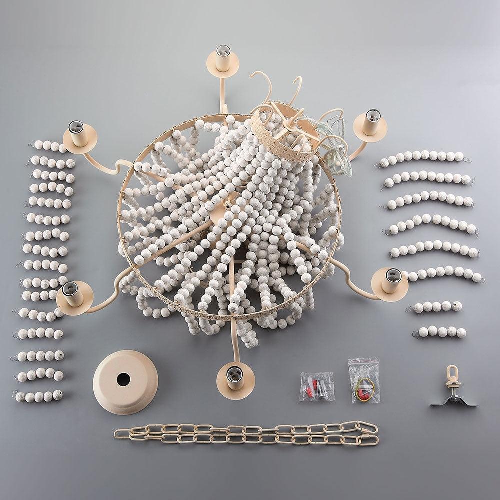 Regas Modern Chandelier - Adjustable Height, Elegant Crystal Accents