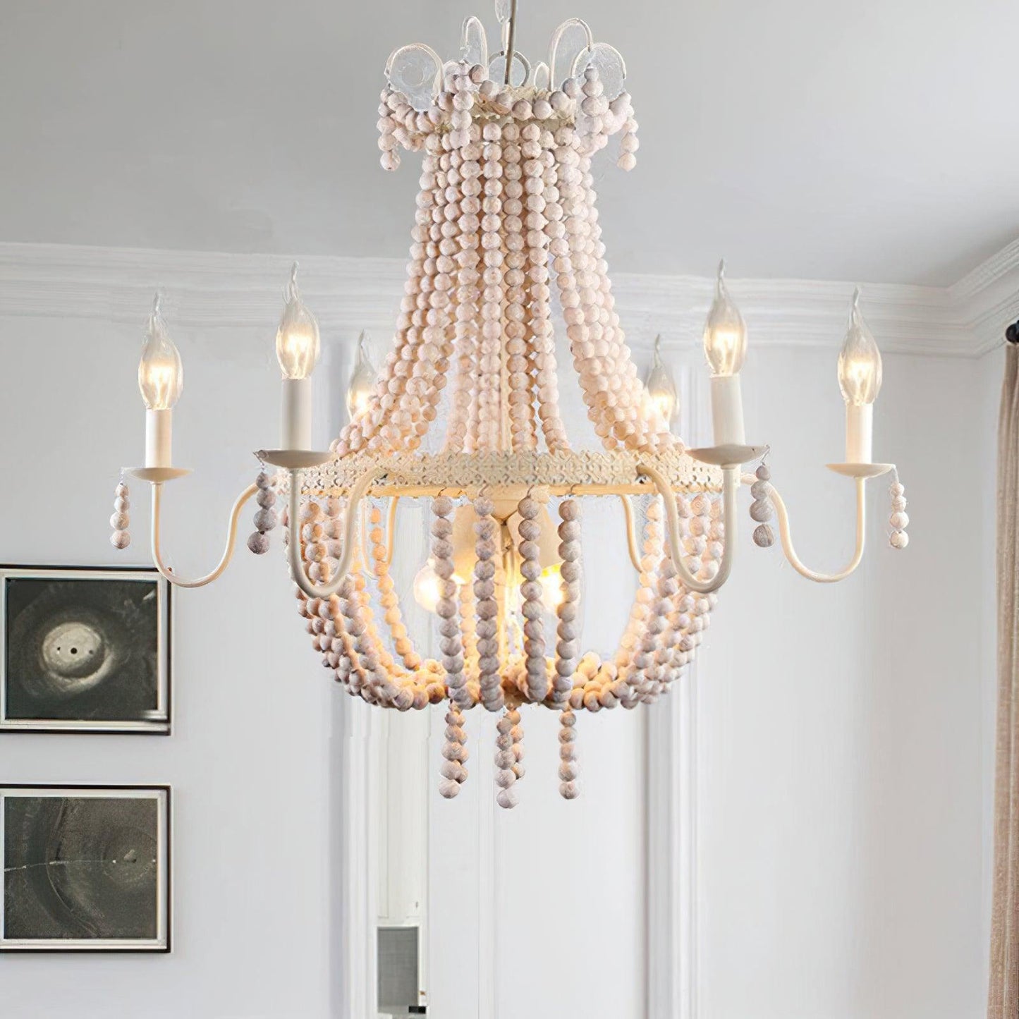 Regas Modern Chandelier - Adjustable Height, Elegant Crystal Accents