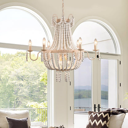 Regas Modern Chandelier - Adjustable Height, Elegant Crystal Accents