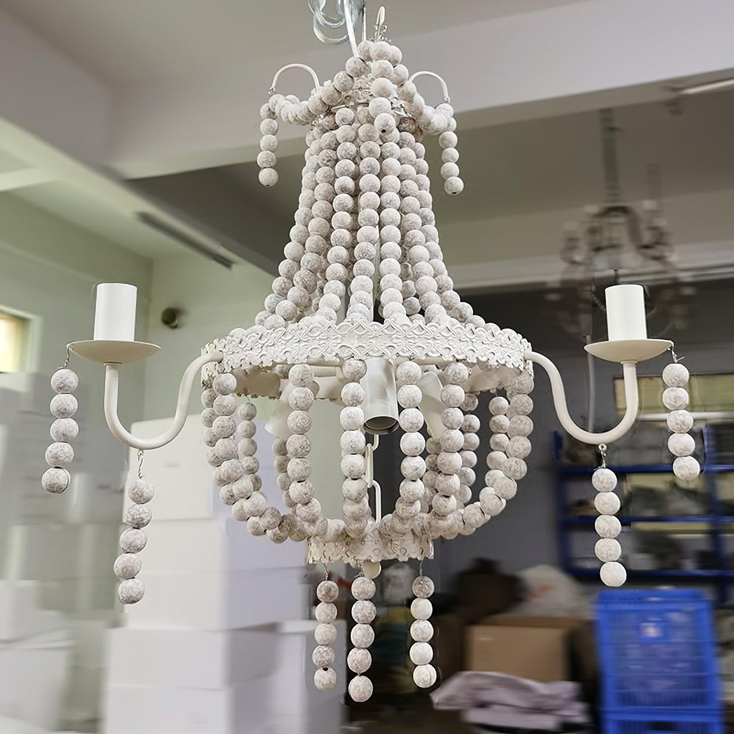 Regas Modern Chandelier - Adjustable Height, Elegant Crystal Accents
