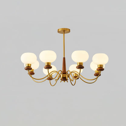 Regency Globe Chandelier - Elegant Design with Adjustable Height & LED