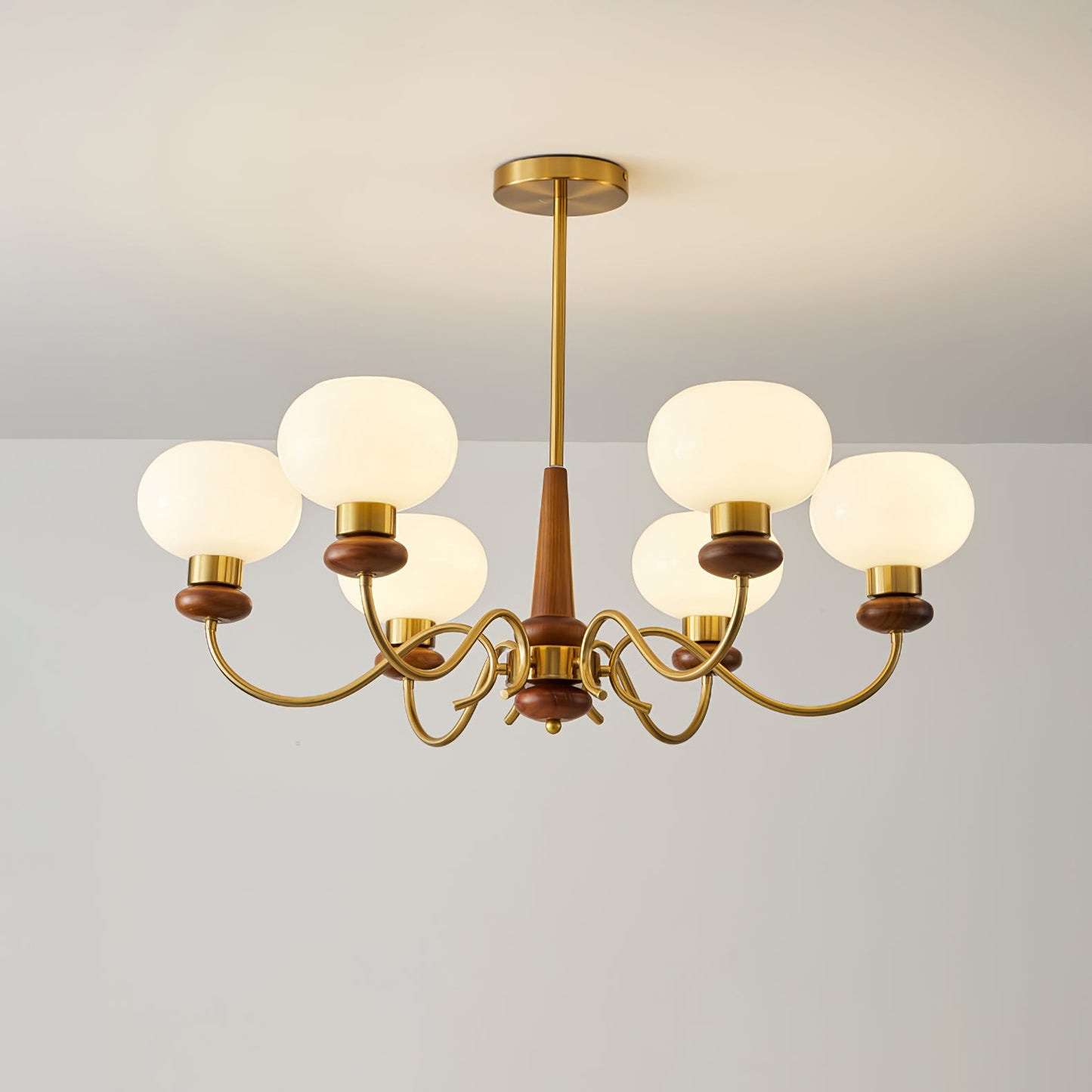Regency Globe Chandelier - Elegant Design with Adjustable Height & LED