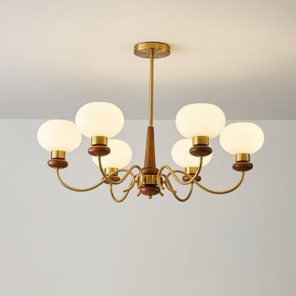 Regency Globe Chandelier - Elegant Design with Adjustable Height & LED