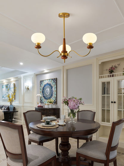 Regency Globe Chandelier - Elegant Design with Adjustable Height & LED