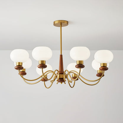 Regency Globe Chandelier - Elegant Design with Adjustable Height & LED