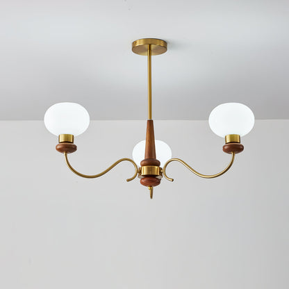 Regency Globe Chandelier - Elegant Design with Adjustable Height & LED
