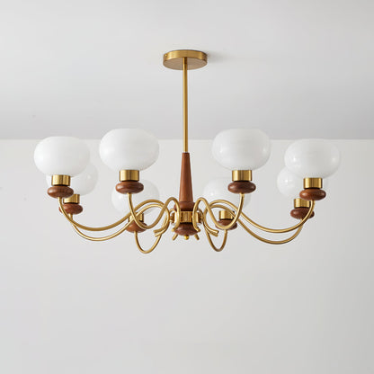 Regency Globe Chandelier - Elegant Design with Adjustable Height & LED