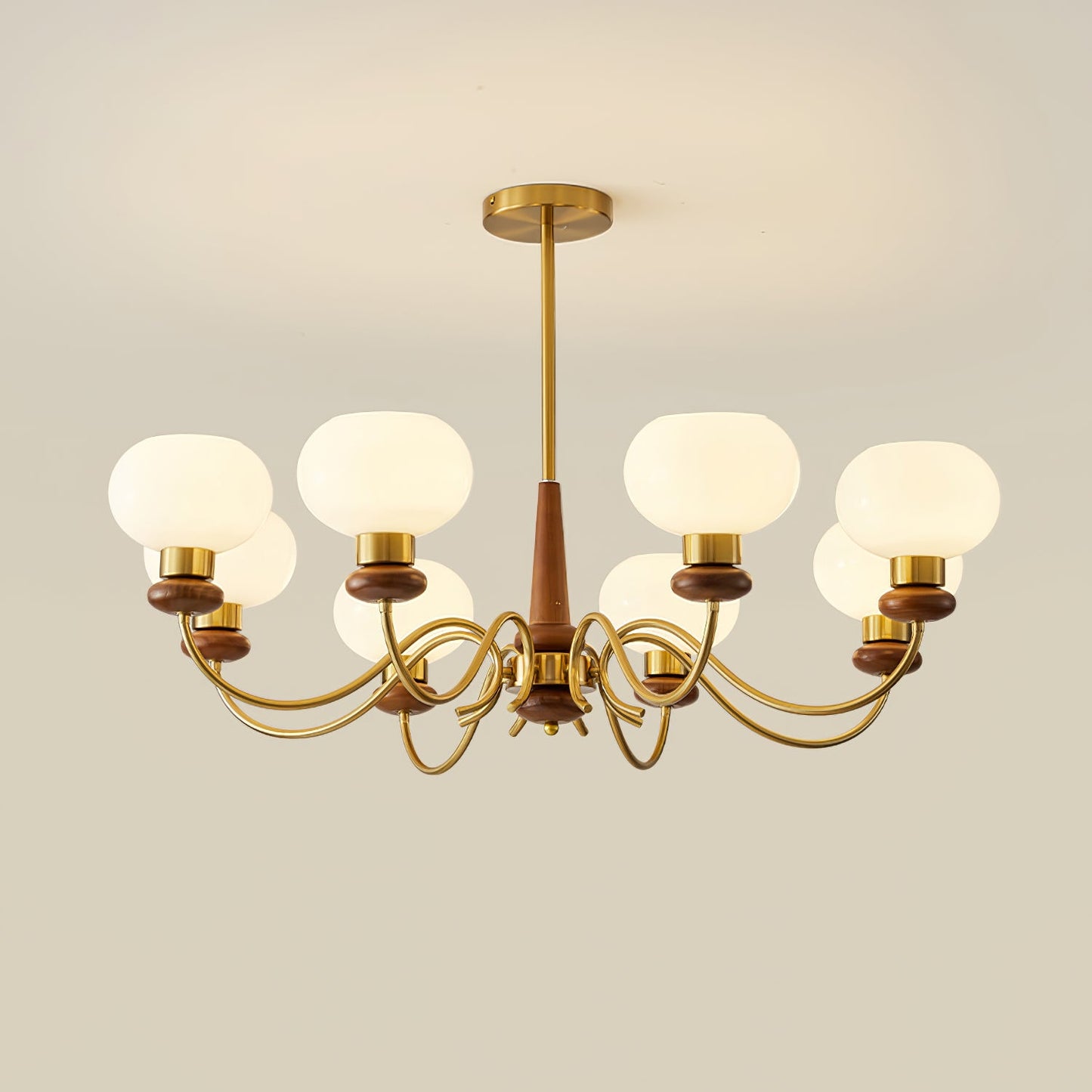 Regency Globe Chandelier - Elegant Design with Adjustable Height & LED