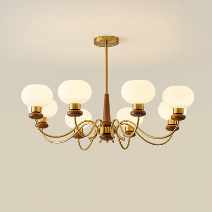Regency Globe Chandelier - Elegant Design with Adjustable Height & LED