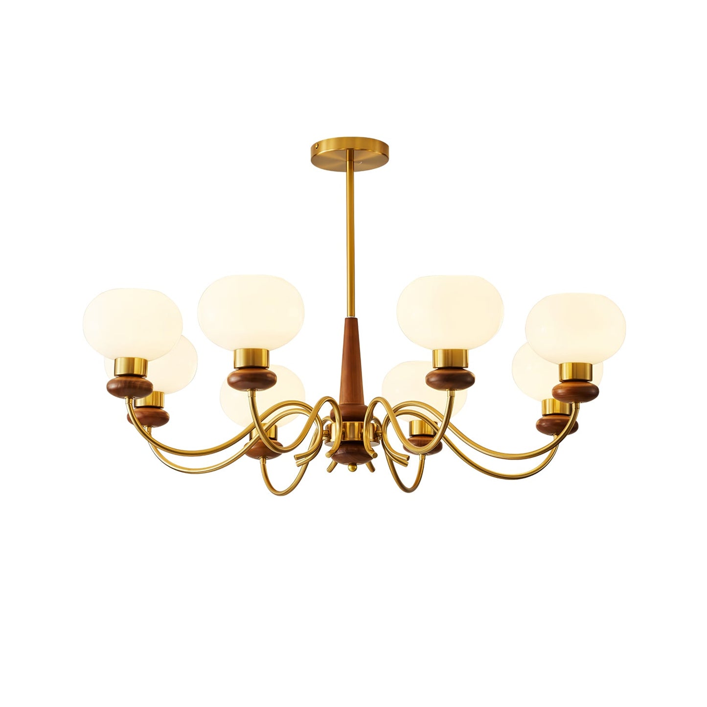 Regency Globe Chandelier - Elegant Design with Adjustable Height & LED