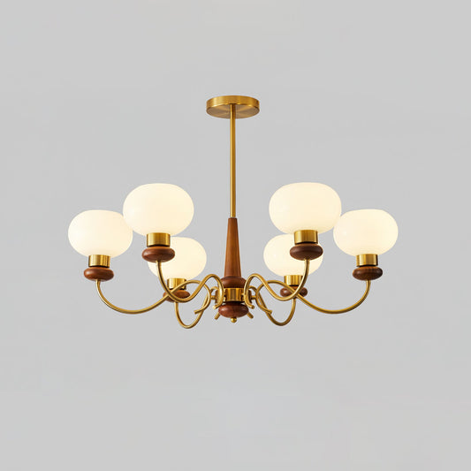 Regency Globe Chandelier - Elegant Design with Adjustable Height & LED