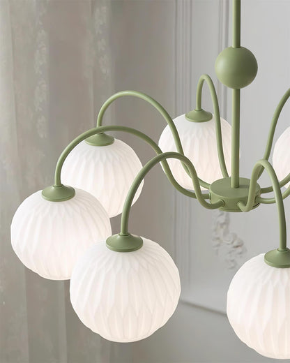 Renee Chandelier - Elegant Crystal Design, Adjustable Height & Dimmabl