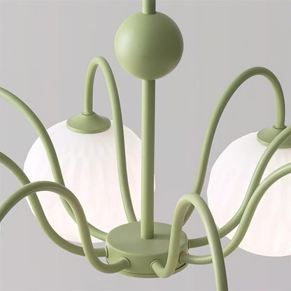 Renee Chandelier - Elegant Crystal Design, Adjustable Height & Dimmabl
