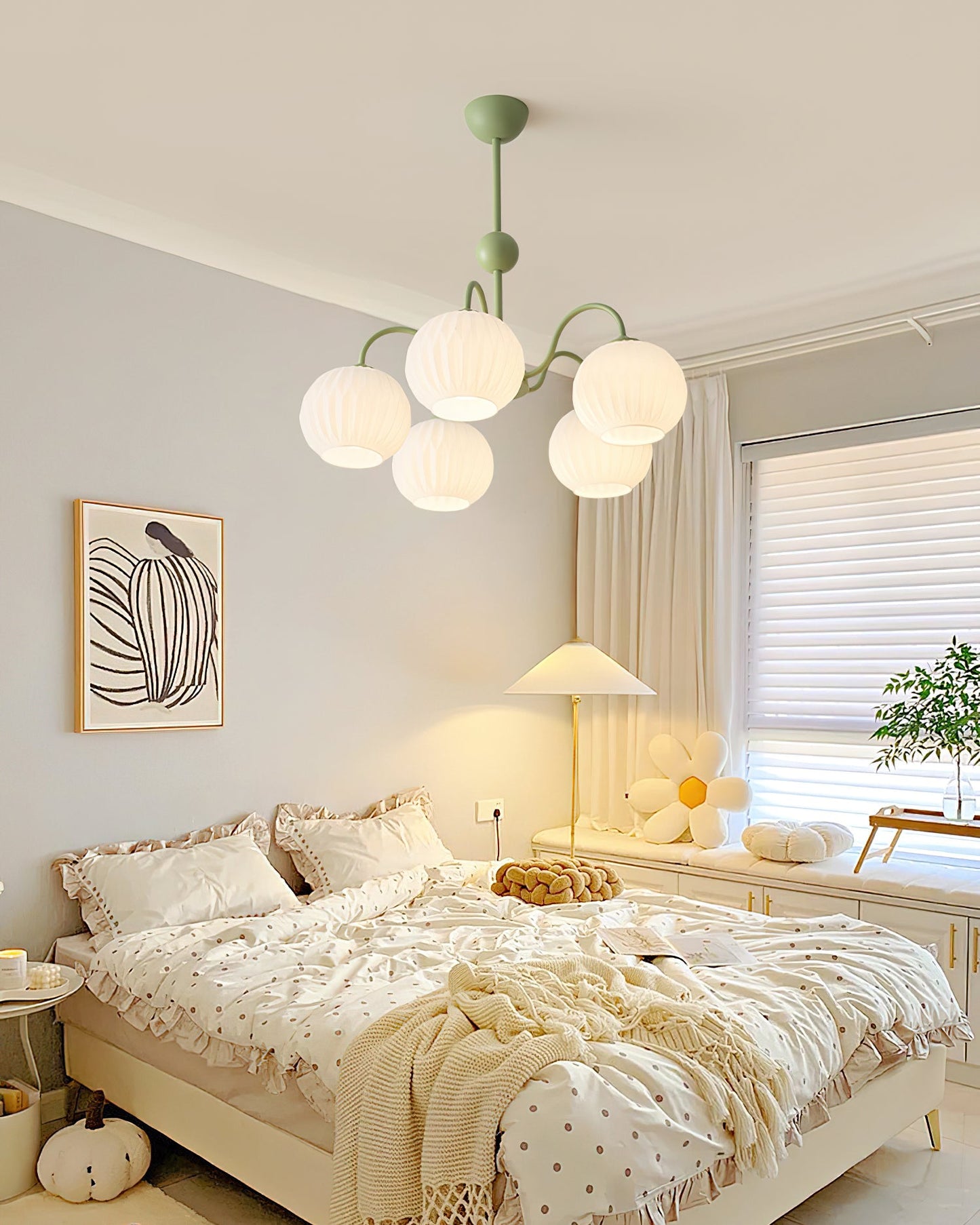 Renee Chandelier - Elegant Crystal Design, Adjustable Height & Dimmabl