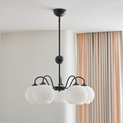Renee Chandelier - Elegant Crystal Design, Adjustable Height & Dimmabl