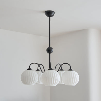 Renee Chandelier - Elegant Crystal Design, Adjustable Height & Dimmabl