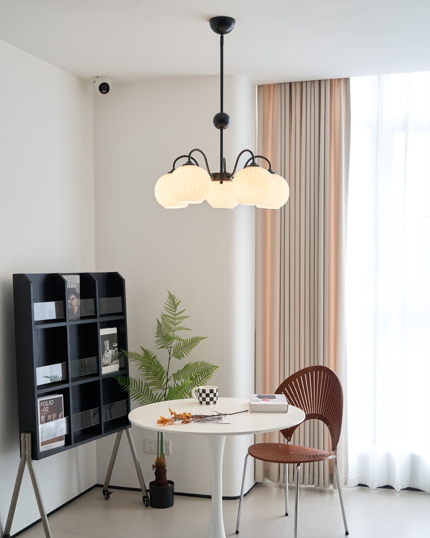 Renee Chandelier - Elegant Crystal Design, Adjustable Height & Dimmabl