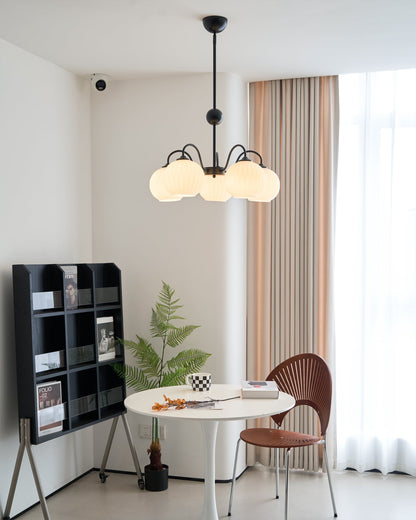 Renee Chandelier - Elegant Crystal Design, Adjustable Height & Dimmabl