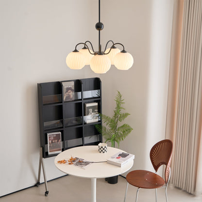 Renee Chandelier - Elegant Crystal Design, Adjustable Height & Dimmabl