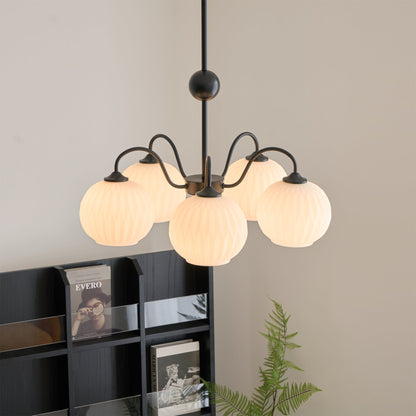 Renee Chandelier - Elegant Crystal Design, Adjustable Height & Dimmabl