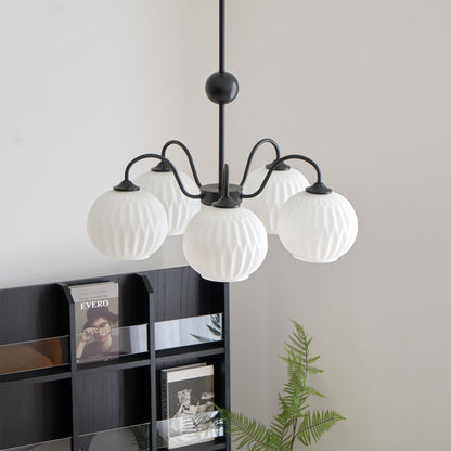Renee Chandelier - Elegant Crystal Design, Adjustable Height & Dimmabl