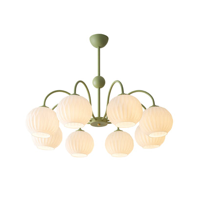 Renee Chandelier - Elegant Crystal Design, Adjustable Height & Dimmabl
