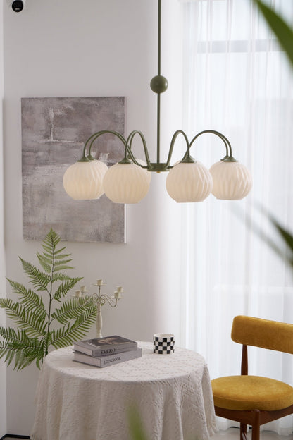 Renee Chandelier - Elegant Crystal Design, Adjustable Height & Dimmabl