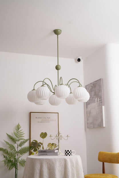 Renee Chandelier - Elegant Crystal Design, Adjustable Height & Dimmabl