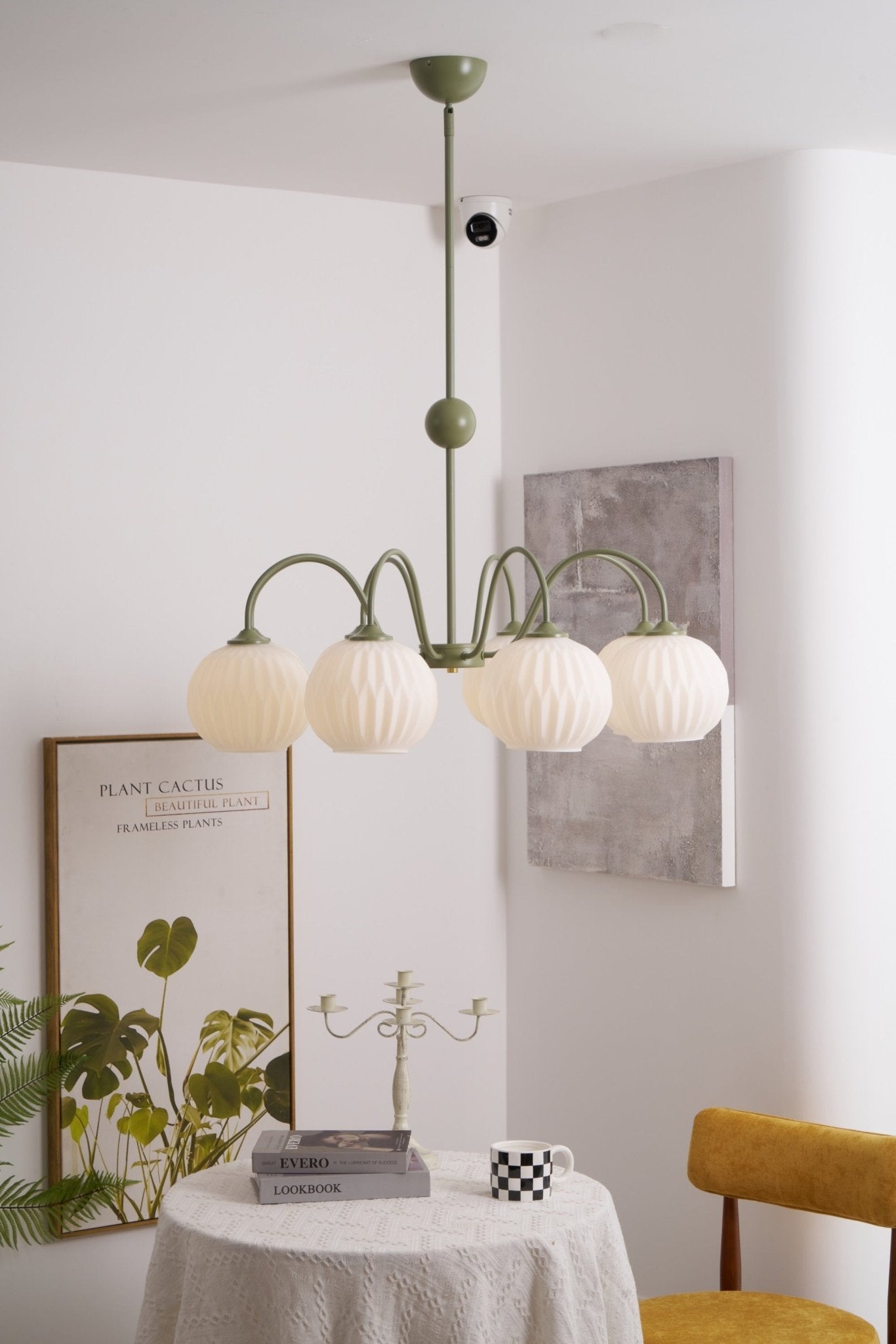 Renee Chandelier - Elegant Crystal Design, Adjustable Height & Dimmabl