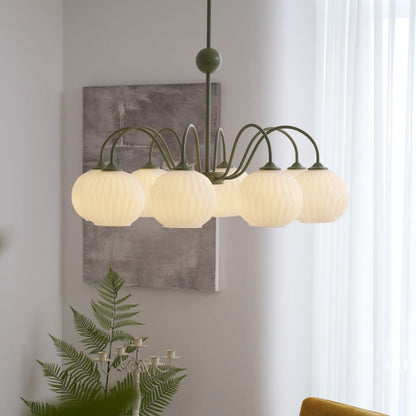 Renee Chandelier - Elegant Crystal Design, Adjustable Height & Dimmabl