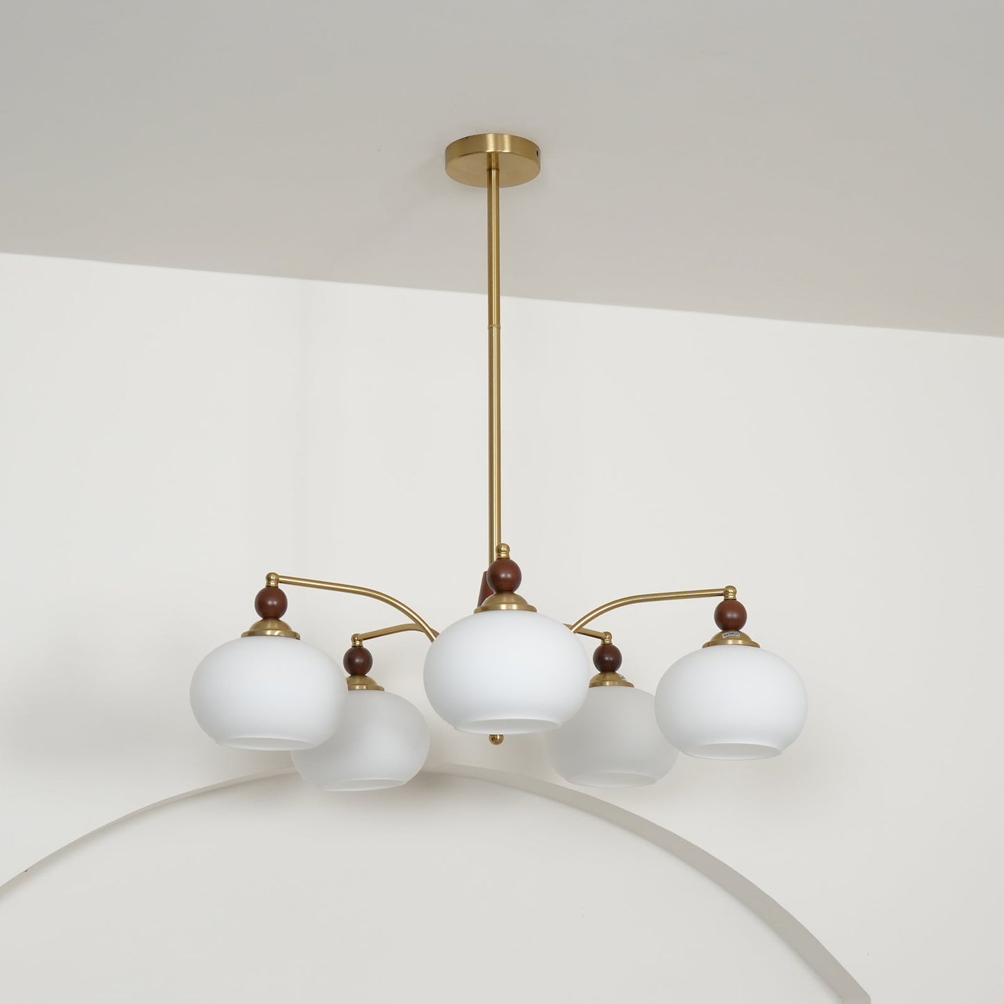 Elegant Retro Calliope Chandelier with Adjustable Lighting & Vintage D