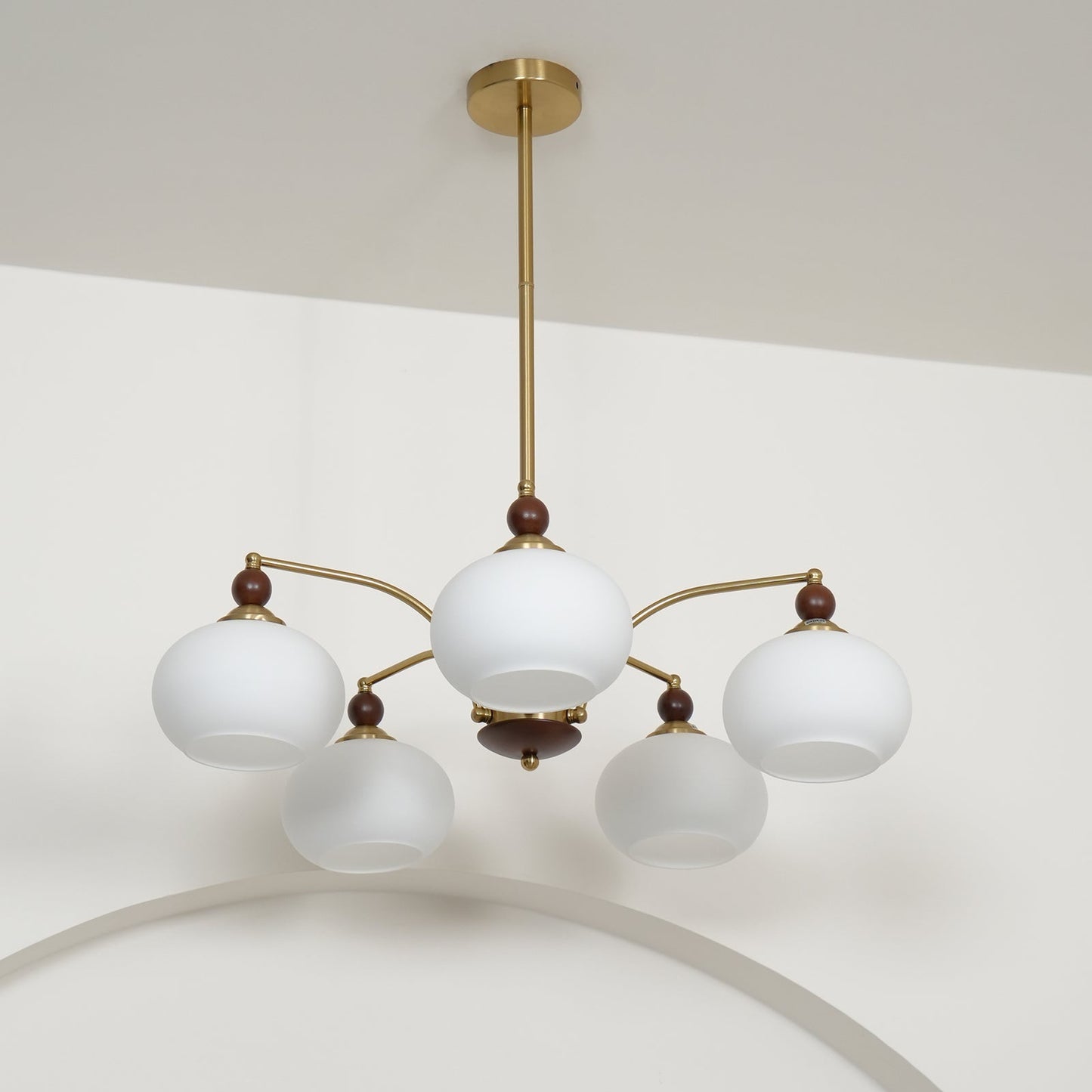 Elegant Retro Calliope Chandelier with Adjustable Lighting & Vintage D