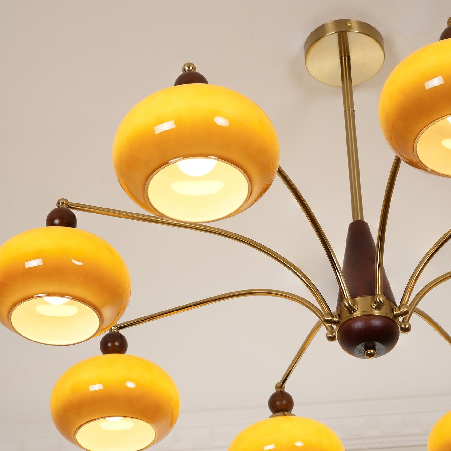 Elegant Retro Calliope Chandelier with Adjustable Lighting & Vintage D