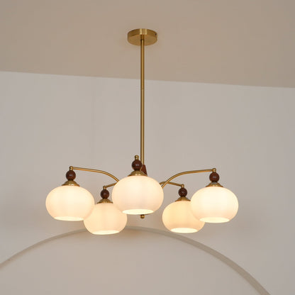 Elegant Retro Calliope Chandelier with Adjustable Lighting & Vintage D