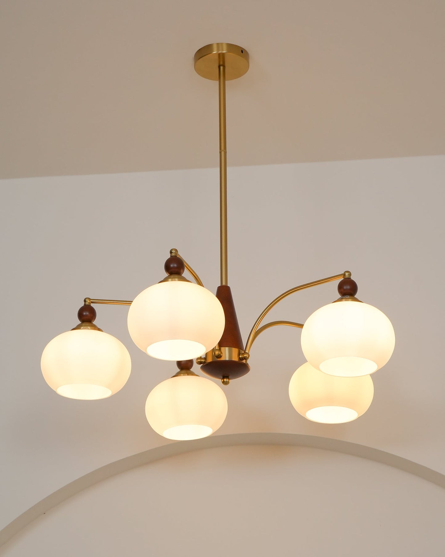 Elegant Retro Calliope Chandelier with Adjustable Lighting & Vintage D