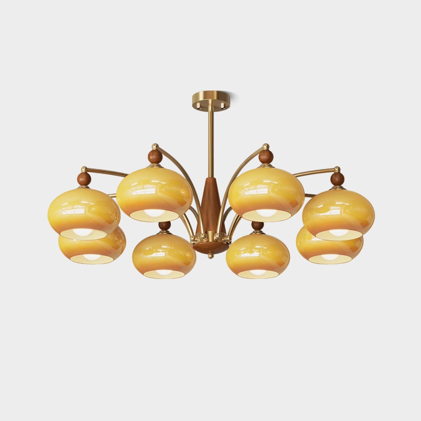 Elegant Retro Calliope Chandelier with Adjustable Lighting & Vintage D