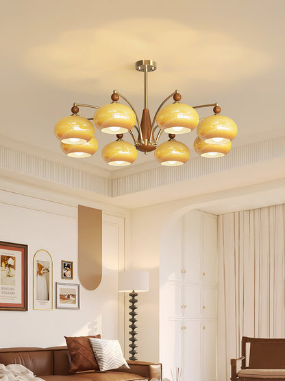 Elegant Retro Calliope Chandelier with Adjustable Lighting & Vintage D