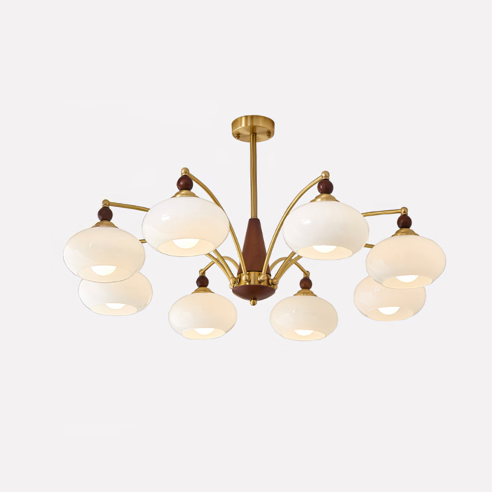 Elegant Retro Calliope Chandelier with Adjustable Lighting & Vintage D