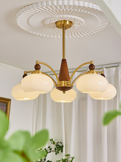 Elegant Retro Calliope Chandelier with Adjustable Lighting & Vintage D