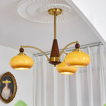 Elegant Retro Calliope Chandelier with Adjustable Lighting & Vintage D