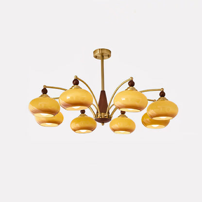 Elegant Retro Calliope Chandelier with Adjustable Lighting & Vintage D