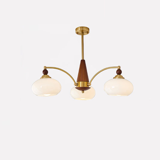 Elegant Retro Calliope Chandelier with Adjustable Lighting & Vintage D