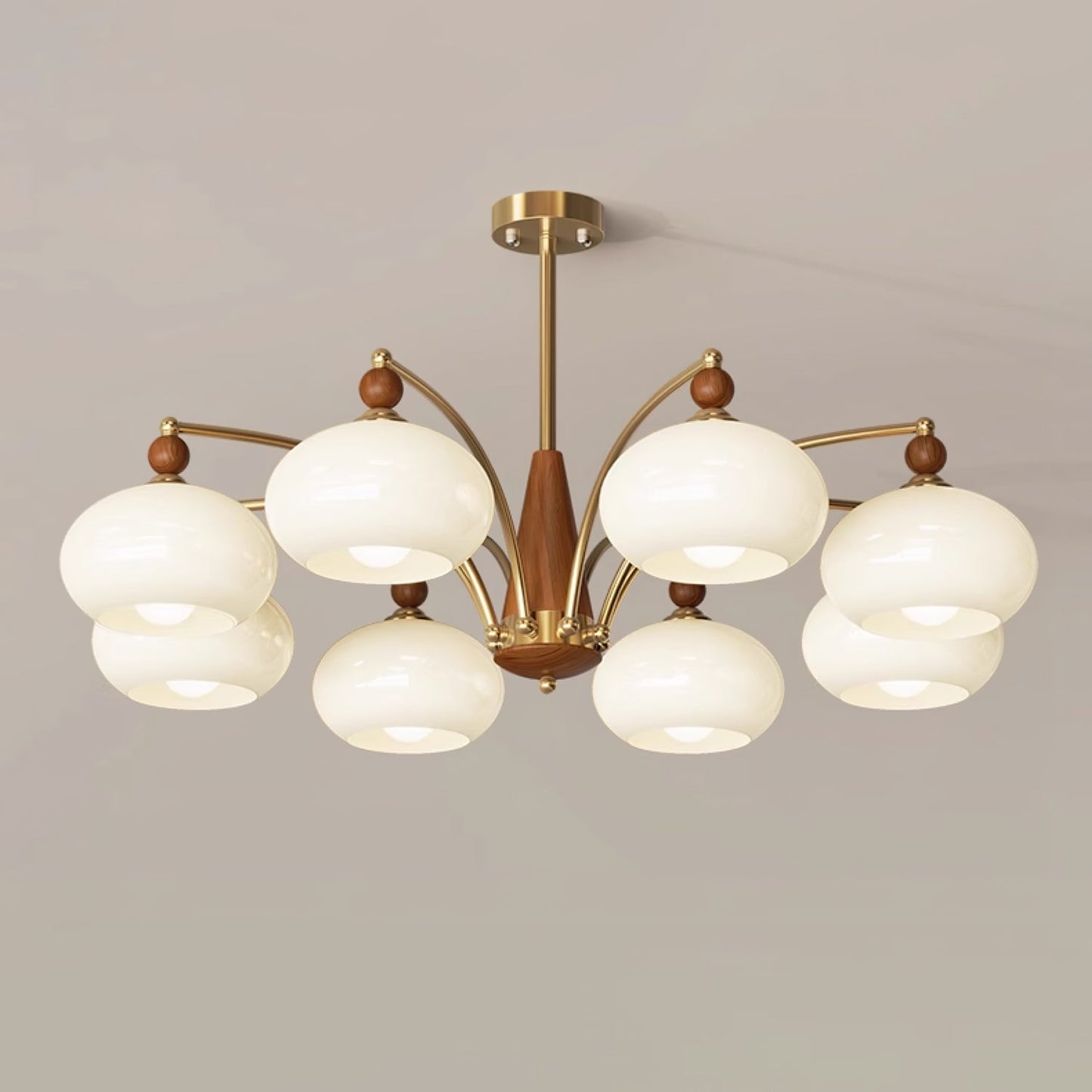 Elegant Retro Calliope Chandelier with Adjustable Lighting & Vintage D