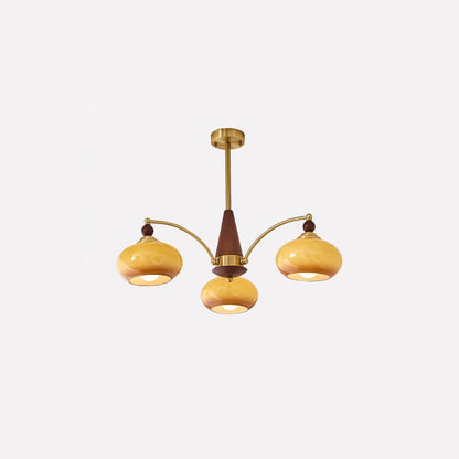 Elegant Retro Calliope Chandelier with Adjustable Lighting & Vintage D