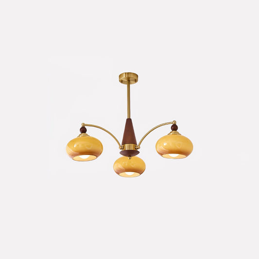 Elegant Retro Calliope Chandelier with Adjustable Lighting & Vintage D