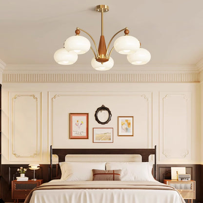 Elegant Retro Calliope Chandelier with Adjustable Lighting & Vintage D