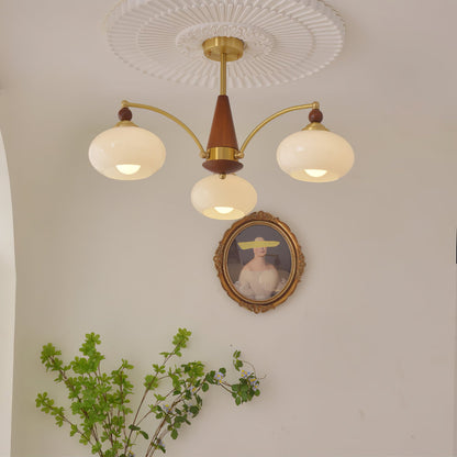 Elegant Retro Calliope Chandelier with Adjustable Lighting & Vintage D