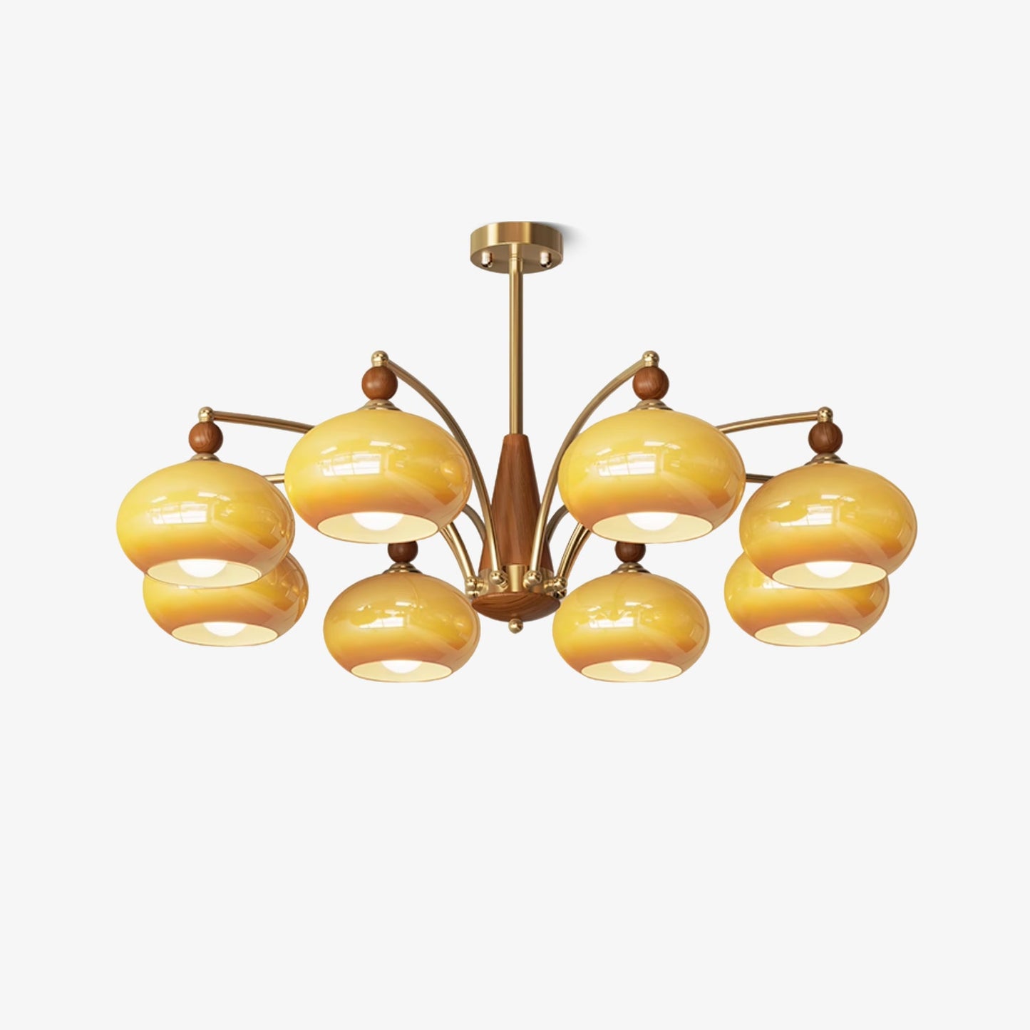 Elegant Retro Calliope Chandelier with Adjustable Lighting & Vintage D
