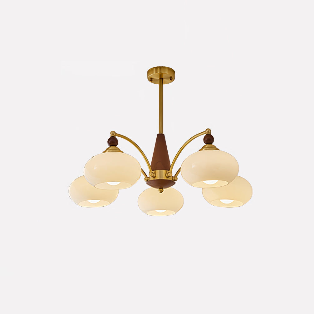 Elegant Retro Calliope Chandelier with Adjustable Lighting & Vintage D